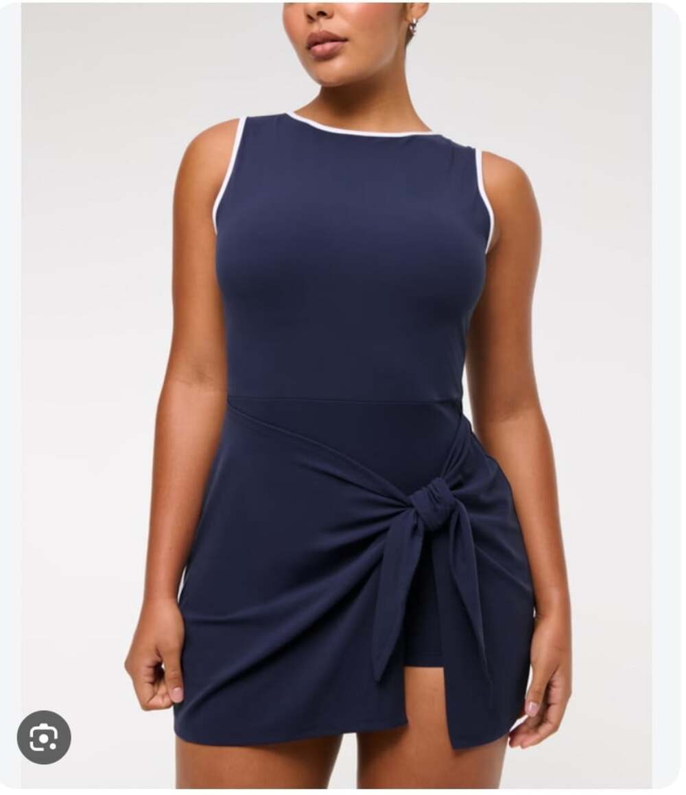 YPB StudioFlex Tie Game Dress Womens PS Blue Athletic Tennis Running Stretch